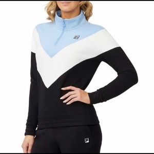Fila Colorblock Quarter Zip Sweater